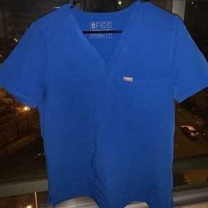 FIGS 1 Pocket Scrub Top- Royal Blue- Size M- NWOT
